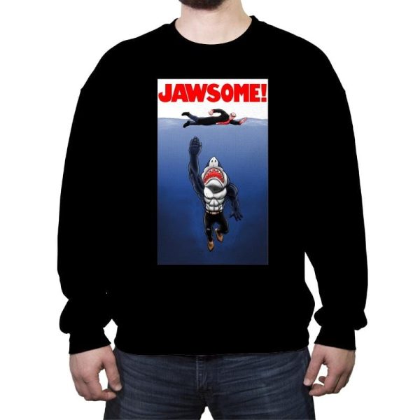 Jawsome Dude - Crew Neck Sweatshirt Discount - Image 2