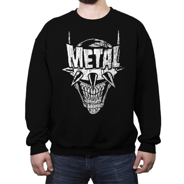 Heavy Metal Laughing-Bat - Crew Neck Sweatshirt on Sale - Image 2