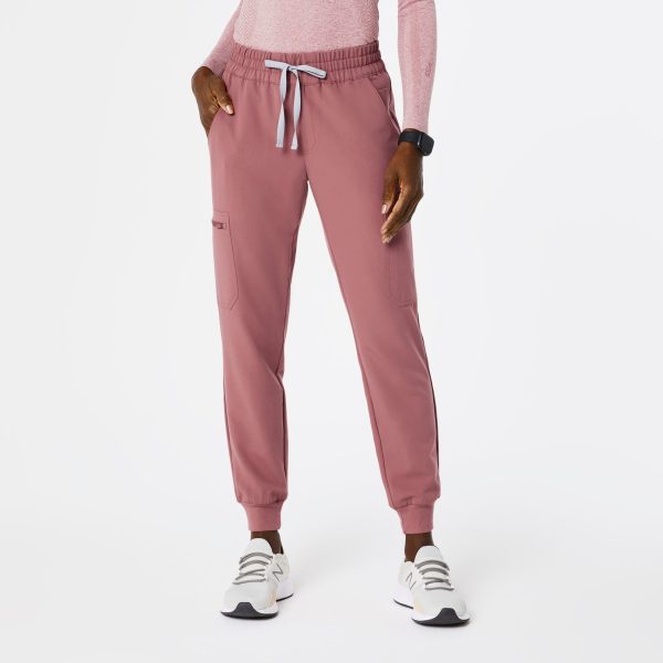 women s Mauve Uman Relaxed - Petite Jogger Scrub Pants Online Sale