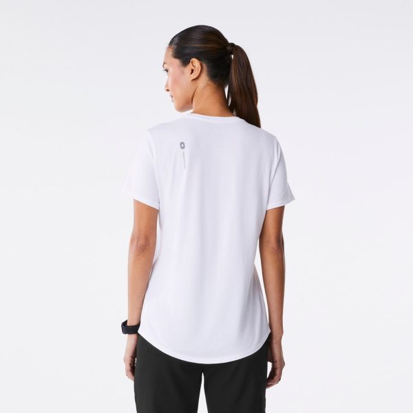 women s White Veterinarian Supersoft - Shortsleeve Underscrub Online - Image 4