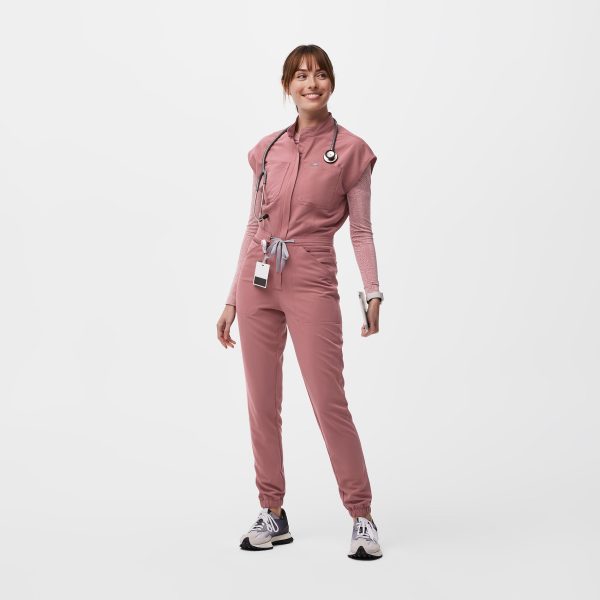 women s Mauve Rafaela™ ScrubJumpsuit™ Hot on Sale - Image 2