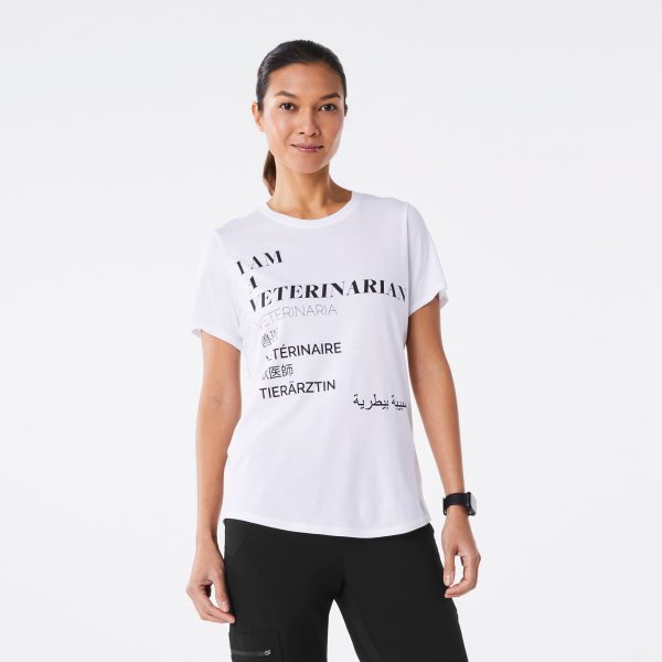 women s White Veterinarian Supersoft - Shortsleeve Underscrub Online