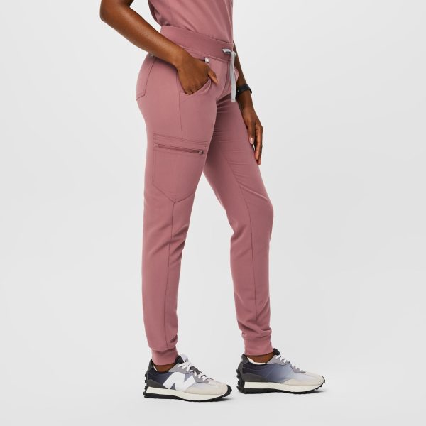 women s Mauve Zamora™ - Tall Jogger Scrub Pants For Sale - Image 3