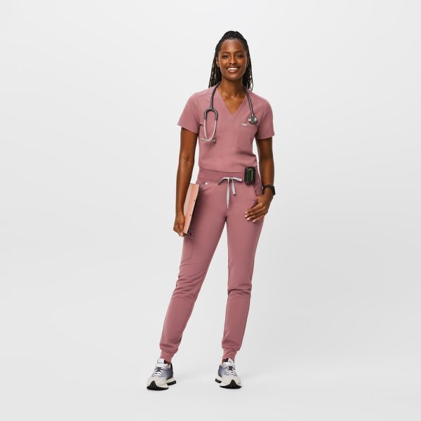 women s Mauve Zamora™ - Tall Jogger Scrub Pants For Sale - Image 2
